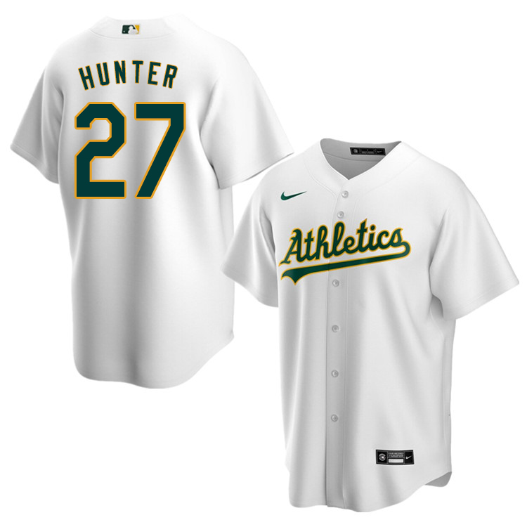 Nike Men #27 Catfish Hunter Oakland Athletics Baseball Jerseys Sale-White